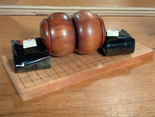 Load image into Gallery viewer, #C470 - Size 22 Go Stones (Japanese Clamshell) - Go Bowls (Mulberry) - Folding Board - Set
