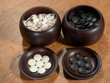 Load image into Gallery viewer, #C475 - Size 18 Slate &amp; Shell Set - Japanese Clamshell - Rosewood Bowls