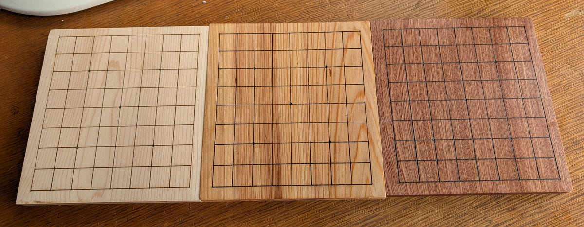 7x7 Table Ink New 9x9 Table Board - Laser Etched - 7x7 Reverse - #C485 – badukclub