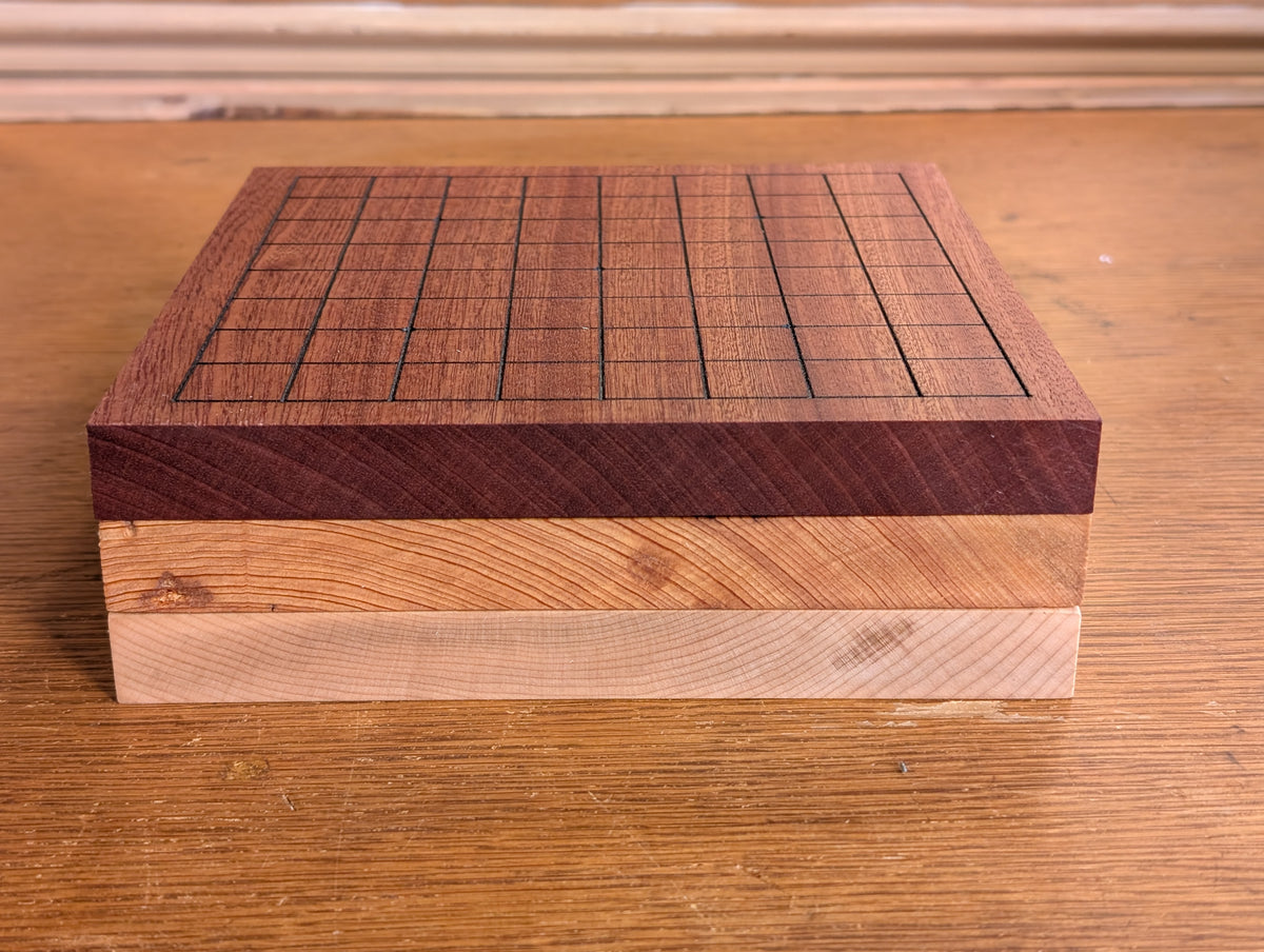 7x7 Table Ink New 9x9 Table Board - Laser Etched - 7x7 Reverse - #C485 – badukclub