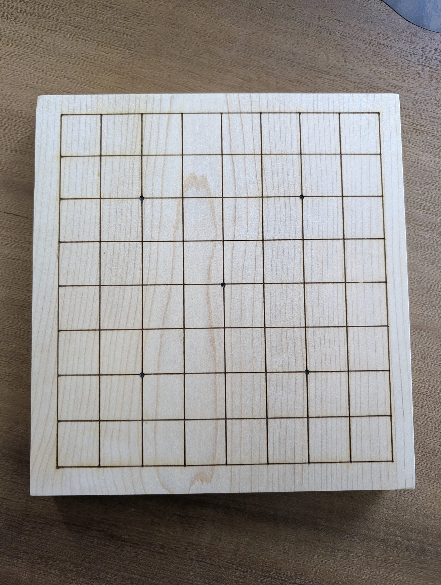 7x7 Table Ink New 9x9 Table Board - Laser Etched - 7x7 Reverse - #C485 – badukclub