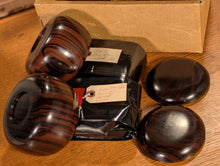 Load image into Gallery viewer, #C486 - Size 30 Go Stones (Slate &amp; Shell) and Go Bowls (Ebony) Set - Original Box