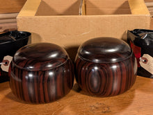Load image into Gallery viewer, #C486 - Size 30 Go Stones (Slate &amp; Shell) and Go Bowls (Ebony) Set - Original Box