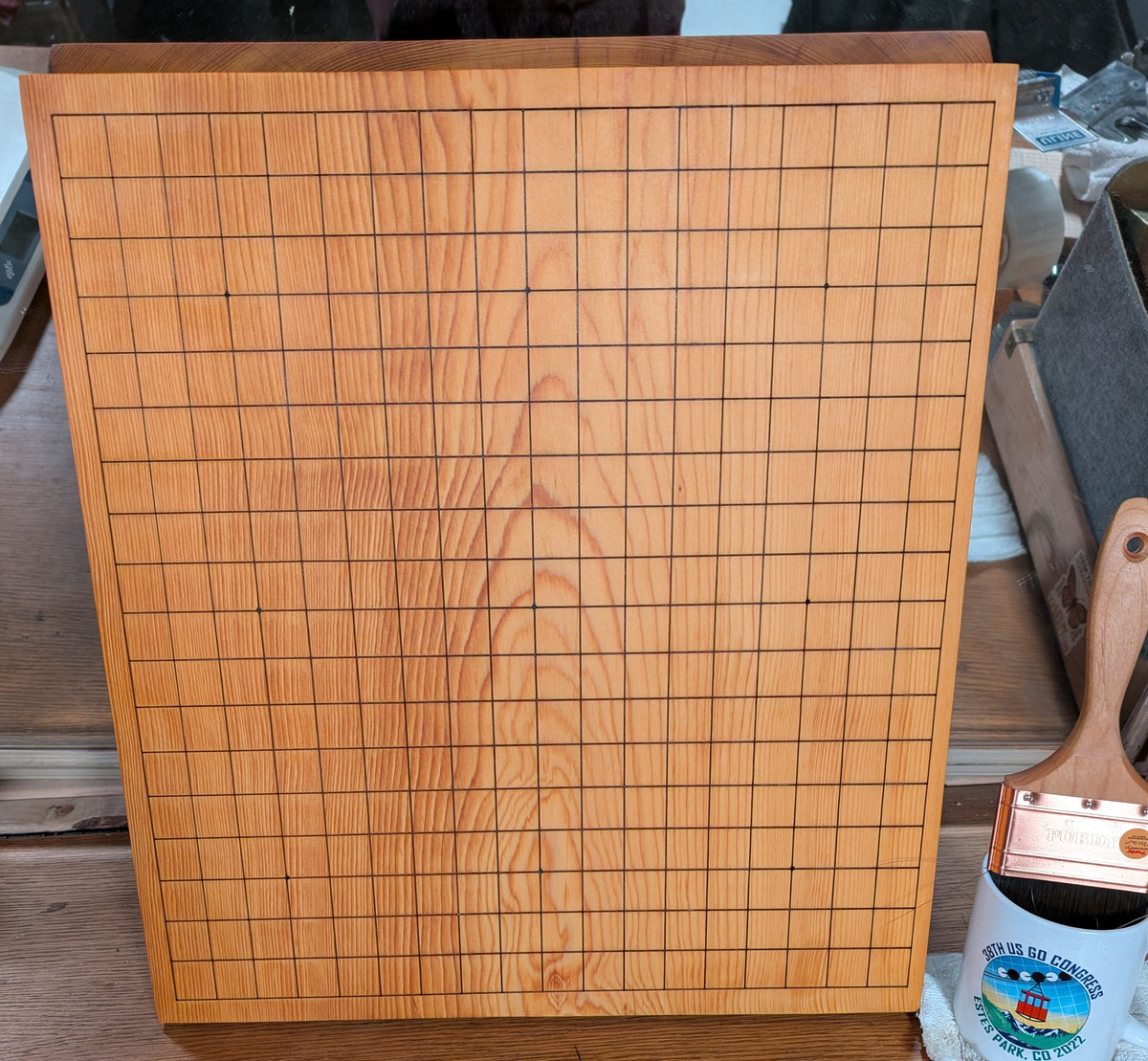 #C488c - 2.3cm Table Board - Kaya - 19x19 with 13x13 reverse - Refurbi ...