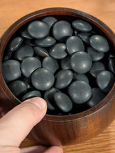 Загрузите изображение в средство просмотра галереи, #C497 - Size 36 Slate and Shell Go Stones (Japanese) and Go Bowls (Camphor) Set