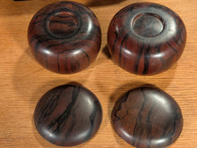 Загрузите изображение в средство просмотра галереи, #C498 - Size 18 Go Stones (Slate &amp; Shell) and Go Bowls (Ebony) Set