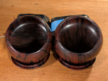 Загрузите изображение в средство просмотра галереи, #C498 - Size 18 Go Stones (Slate &amp; Shell) and Go Bowls (Ebony) Set