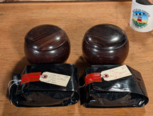 Load image into Gallery viewer, #C501 - Size 30 Go Stones (Slate &amp; Shell, off-spec) and Go Bowls (Ebony) Set