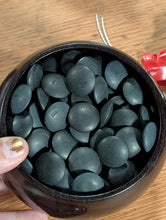 Load image into Gallery viewer, #C501 - Size 30 Go Stones (Slate &amp; Shell, off-spec) and Go Bowls (Ebony) Set