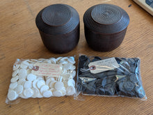 Load image into Gallery viewer, #C508 - Size 15 Slate &amp; Shell Set - Japanese Clamshell - Lathed Bowls