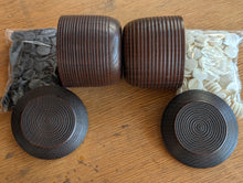 Load image into Gallery viewer, #C508 - Size 15 Slate &amp; Shell Set - Japanese Clamshell - Lathed Bowls