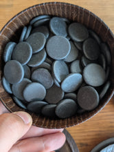 Load image into Gallery viewer, #C508 - Size 15 Slate &amp; Shell Set - Japanese Clamshell - Lathed Bowls