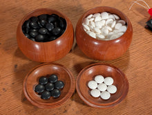 Загрузите изображение в средство просмотра галереи, #C511 - Size 32 Slate and Shell (Mexico) and Go Bowls (Keyaki) Set