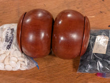 Load image into Gallery viewer, #C516 - Size 28 Go Stones (Slate &amp; Shell) and Go Bowls (Quince by Kaishi) Set