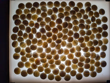 Load image into Gallery viewer, #C517 - Size 28 Go Stones (Slate &amp; Shell) and Go Bowls (Chestnut) Set