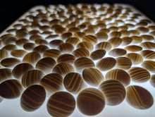 Load image into Gallery viewer, #C517 - Size 28 Go Stones (Slate &amp; Shell) and Go Bowls (Chestnut) Set