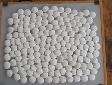 Load image into Gallery viewer, #C517 - Size 28 Go Stones (Slate &amp; Shell) and Go Bowls (Chestnut) Set
