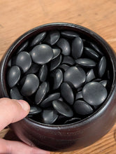 Load image into Gallery viewer, #C517 - Size 28 Go Stones (Slate &amp; Shell) and Go Bowls (Chestnut) Set