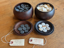 Загрузите изображение в средство просмотра галереи, #C530 - Antique Slate &amp; Shell Set - Chestnut Bowls - Japanese Clamshell