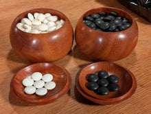 Загрузите изображение в средство просмотра галереи, #C531 - Size 36 Slate and Shell (moon/snow) Go Stones and Go Bowls (heathered Cherry) Set