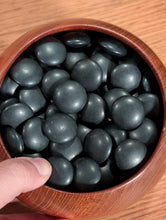 Загрузите изображение в средство просмотра галереи, #C531 - Size 36 Slate and Shell (moon/snow) Go Stones and Go Bowls (heathered Cherry) Set
