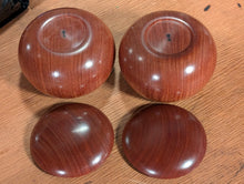 Загрузите изображение в средство просмотра галереи, #C533 - Size 28 Slate and Shell (suwabute) Go Stones and Go Bowls (Kaishi quince) Set