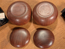 Load image into Gallery viewer, #C536 - Size 36 Slate and Shell (moon) Go Stones and Go Bowls (quince) Set