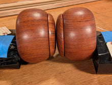 Load image into Gallery viewer, #C536 - Size 36 Slate and Shell (moon) Go Stones and Go Bowls (quince) Set