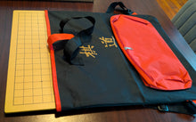 Load image into Gallery viewer, Backpack Tote for Go Board &amp; Bowls (Black &amp; Red)