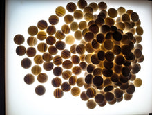 Load image into Gallery viewer, #C537 - Size 22 Go Stones (Slate &amp; Shell) and Go Bowls (Chestnut) Set