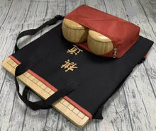 Load image into Gallery viewer, Backpack Tote for Go Board &amp; Bowls (Black &amp; Red)