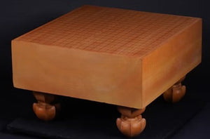 #J3897373 - 15cm Floor Board - Cho Chikun Autograph - Katsura - Bonus Meijin Fan - Paulownia Lid - Free Airmail Shipping
