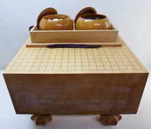 Load image into Gallery viewer, #J8622791 - 17cm Floor Board Set - Quartersawn Kaya - Slate and Shell - Keyaki Bowls - Free Airmail from Japan