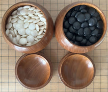 Load image into Gallery viewer, #J5410488 - 17cm Floor Board Set - Shinkaya - Tenchi-masa Cut - Slate &amp; Shell - Cherry Bowls - Free FedEx Shipping