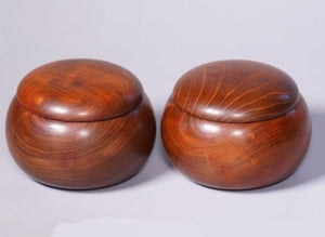 #J247842 - Size 36 Go Stones (Slate & Shell) and Go Bowls (Mulberry) Set - Kurokigoishiten - Free FedEx Shipping