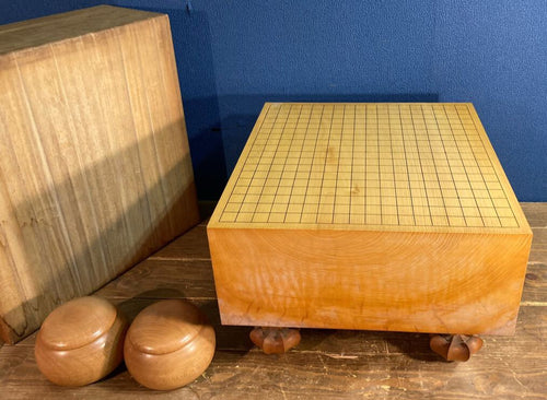 #J3050221 - 17cm Floor Board Set - Kaya - Slate and Shell - Keyaki Bowls - Free FedEx Shipping