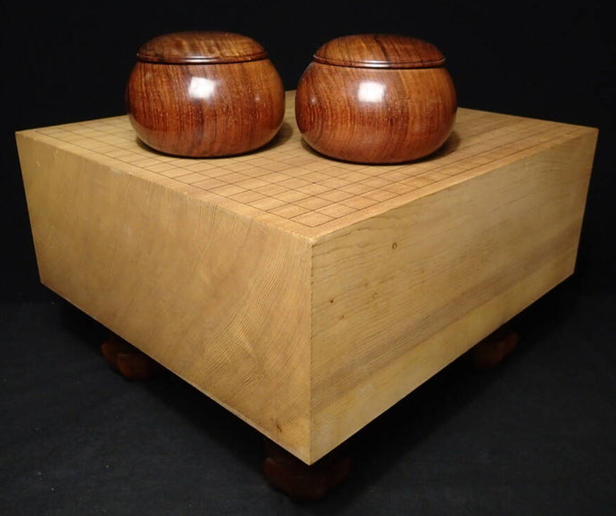 #J3048815 - 17cm Floor Board Set - Shinkaya - Shihou-masa Cut - Rosewood Bowls - Free FedEx Shipping