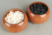Load image into Gallery viewer, #J240899 - Size 30 Go Stones (Slate &amp; Shell) and Go Bowls (Quince) Set - Paulownia Box - Free FedEx Shipping