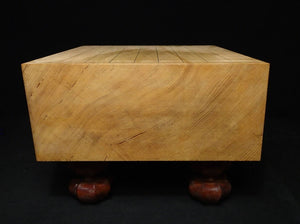 #J241966 - 14cm Shogi Floor Board Set - Shihou-masa Cut - Carved Pieces with Silk Bag and Storage Box - Free FedEx Shipping
