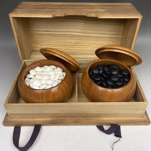#J256427 -Size 35 Slate and Shell - Keyaki Bowls - Paulownia Box - Free FedEx Shipping