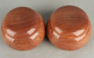 #J240899 - Size 30 Go Stones (Slate & Shell) and Go Bowls (Quince) Set - Paulownia Box - Free FedEx Shipping