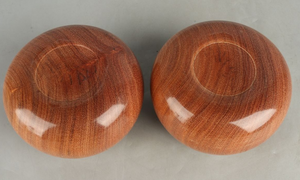 #J240899 - Size 30 Go Stones (Slate & Shell) and Go Bowls (Quince) Set - Paulownia Box - Free FedEx Shipping