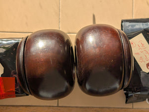 #C451 - Size 18 Slate & Shell Set - Japanese Clamshell - Rosewood Bowls