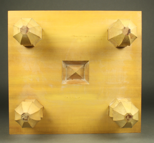 #182312 - 18cm Floor Board Set - Shinkaya - Shihou-masa Cut - Ebony Bowls - Size 34 Slate & Shell - Free FedEx Shipping