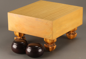 #178913 - 14.8cm Floor Board Set - Kaya - Keyaki Bowls - Slate & Shell Stones - Free FedEx Shipping
