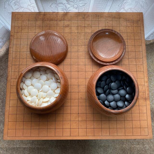 CLEARANCE: #127632 - 14cm Floor Board Set - Katsura / Matsu - Slate & Shell - Keyaki Bowls - Free Airmail Shipping