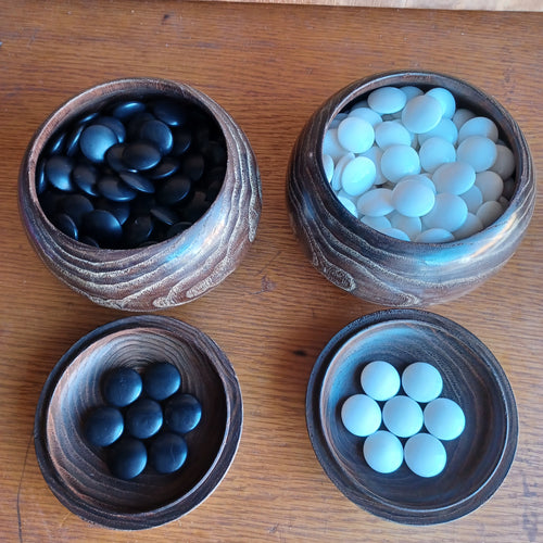 Size 33 Go Stones and Go Bowls Set - XL Chestnut - Resin / Glass - #C077
