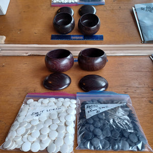 Size 18 Slate and Shell Set - Mulberry bowls - Hamaguri - #C108
