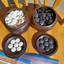Load image into Gallery viewer, Size 20 Go Stones and Go Bowls Set - Ash / Mulberry - Japanese Clamshell - #C134