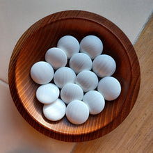 Load image into Gallery viewer, #C139 - Size 31 Slate and Shell Go Stones and Go Bowls Set - Moon - Keyaki / Zelkova